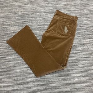 Vintage Ralph Lauren Black Label 867 Brown Corduroy Flared Pants